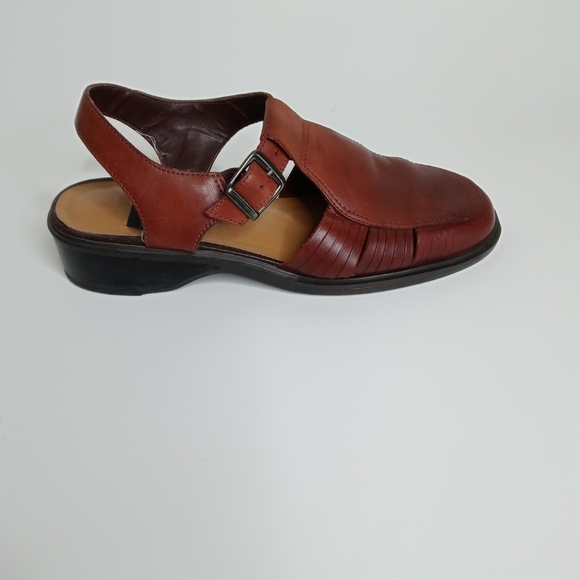 Westies Leather Straps Shoes Size 7M Brown - Picture 6 of 8